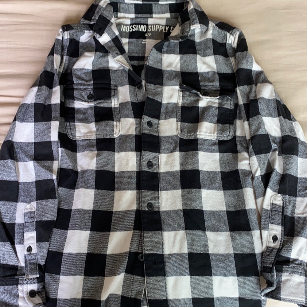 Black and white flannel